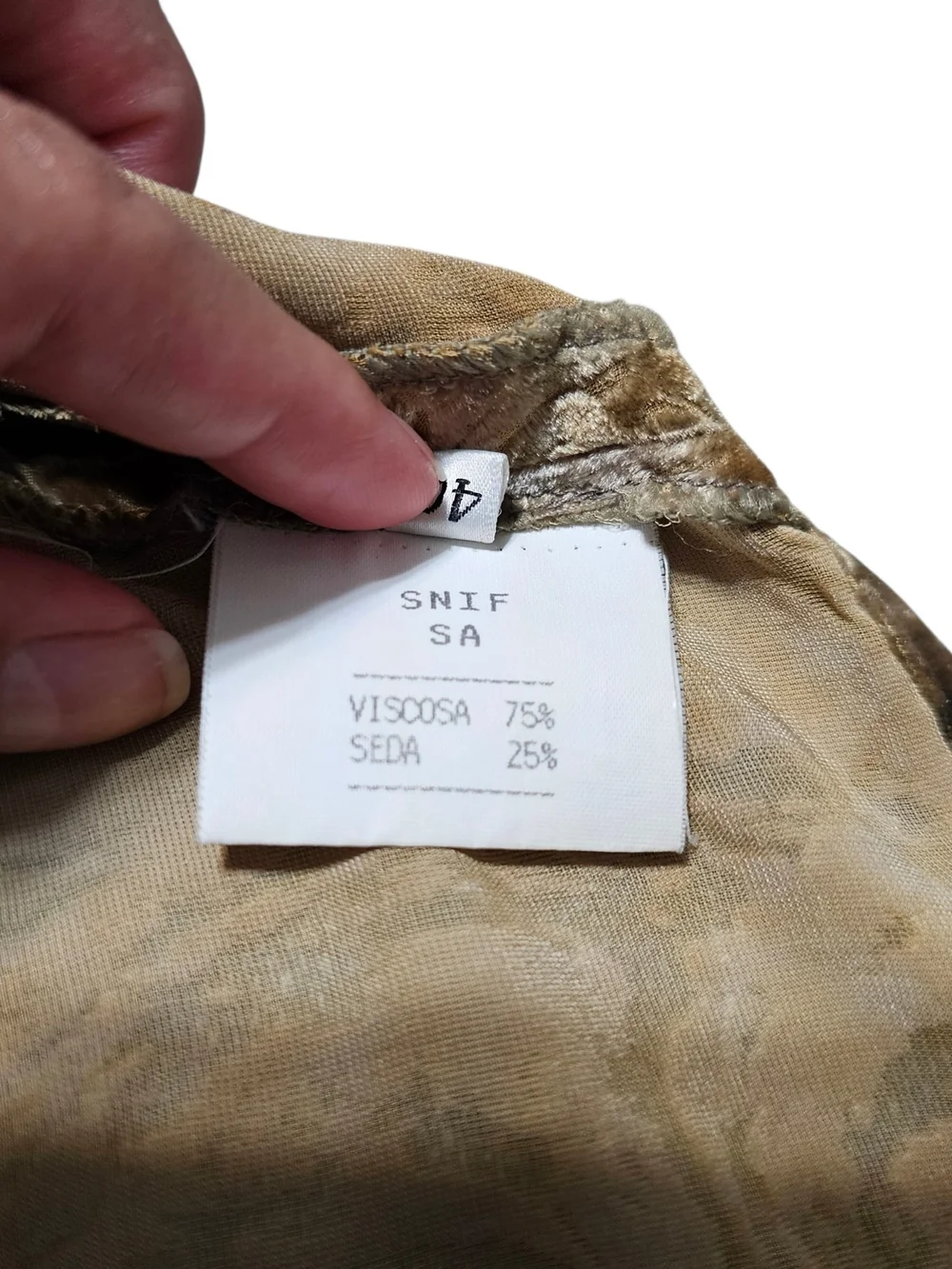Roberto Torretta Velvet Burnout Pants 8 Silk Blend Y2K Boho NWT Brown